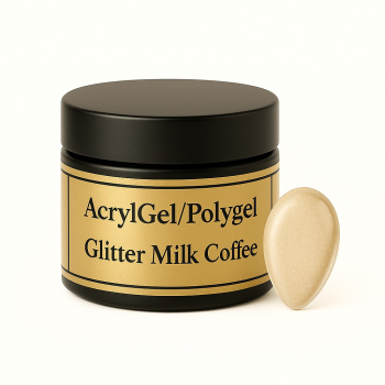 AcrylGel/Polygel Glitter Milk Coffee