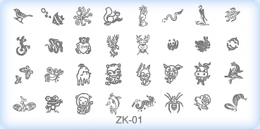 Stamping-Schablonen Platte ZK-01