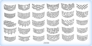 Stamping-Schablonen Platte ZK-04