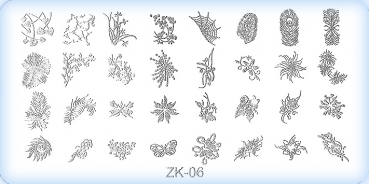 Stamping-Schablonen Platte ZK-06