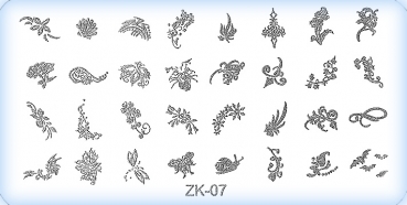 Stamping-Schablonen Platte ZK-07