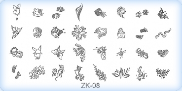 Stamping-Schablonen Platte ZK-08