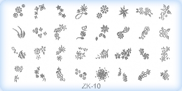 Stamping-Schablonen Platte ZK-10
