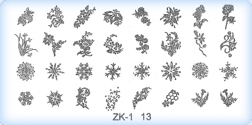 Stamping-Schablonen Platte ZK-13