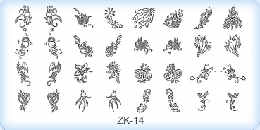 Stamping-Schablonen Platte ZK-14