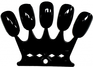 50tips Nail Color Farbdisplay. 10 Crown Black