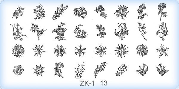 Stamping-Schablonen Platte ZK-13