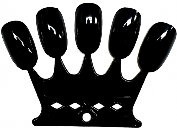 50tips Nail Color Farbdisplay. 10 Crown Black